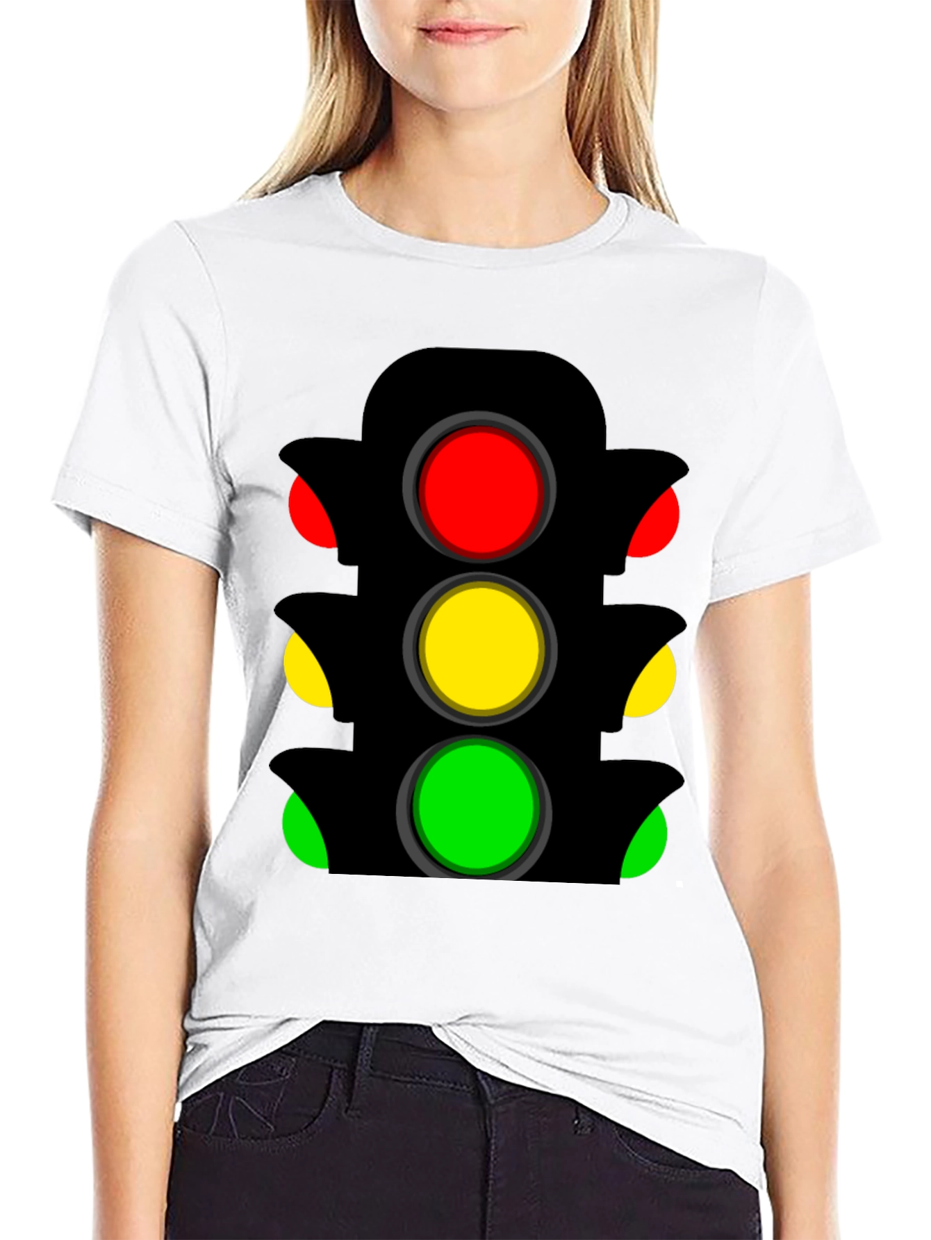Traffic Light Graphic Tee - Stand Out Style