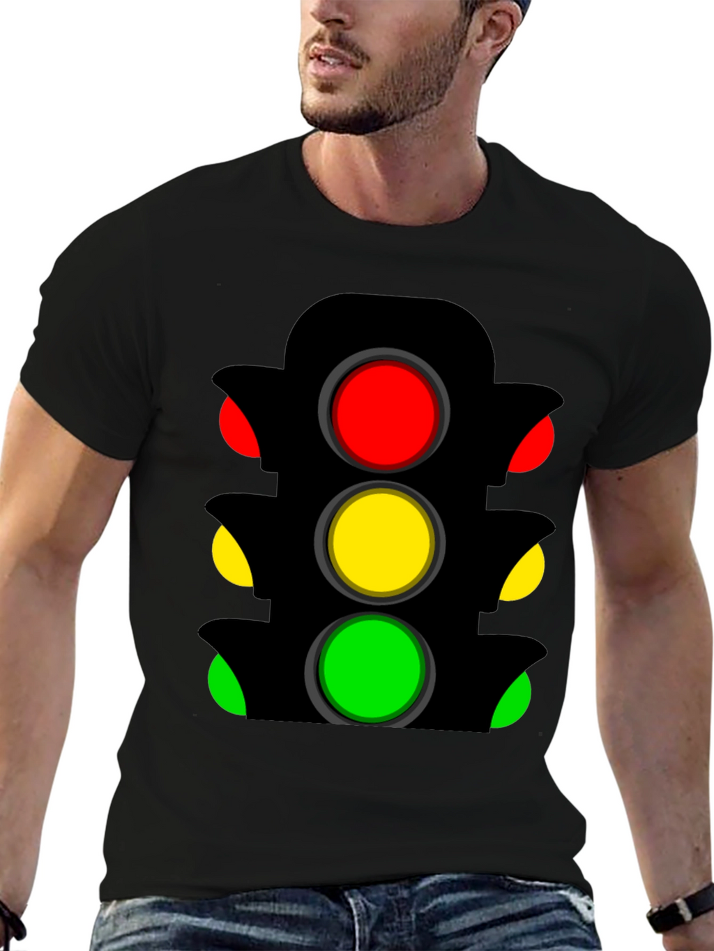 Traffic Light Graphic Tee - Stand Out Style