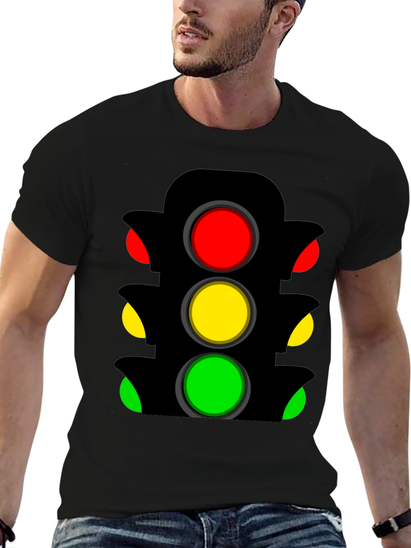 Traffic Light Graphic Tee - Stand Out Style