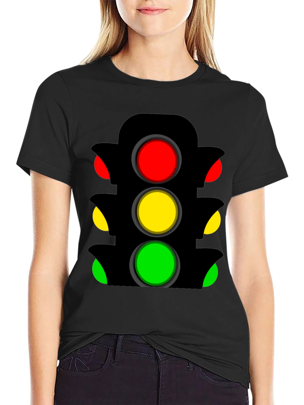 Traffic Light Graphic Tee - Stand Out Style