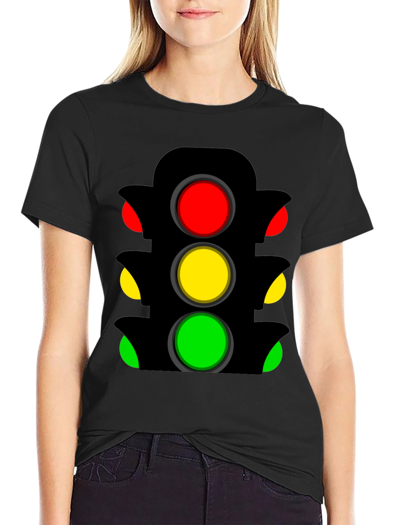 Traffic Light Graphic Tee - Stand Out Style