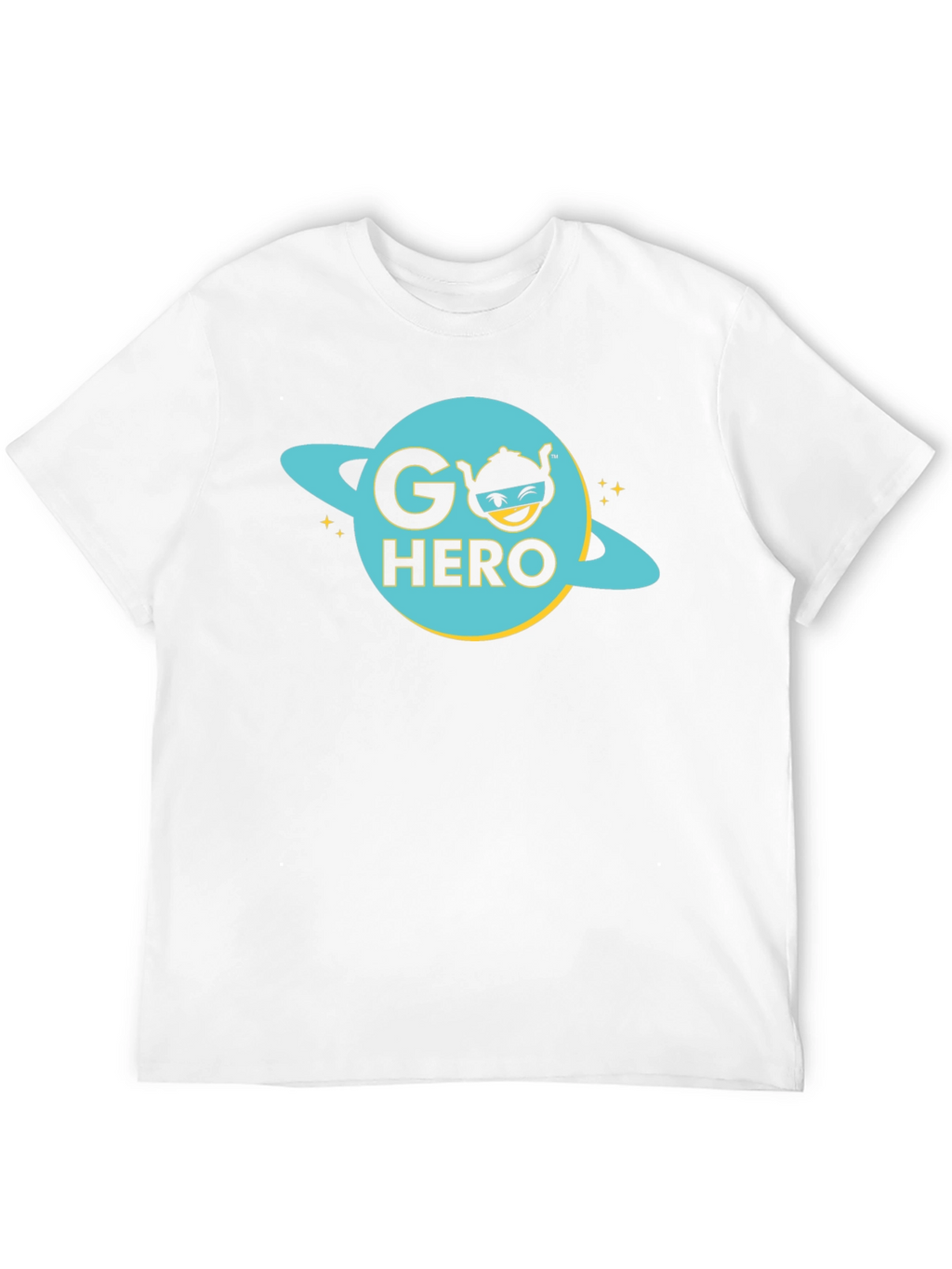 Go Hero Graphic Tee - Black Cotton T-Shirt