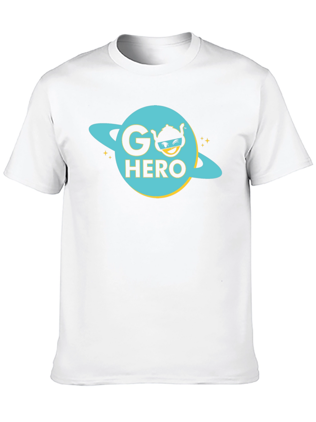 Go Hero Graphic Tee - Black Cotton T-Shirt