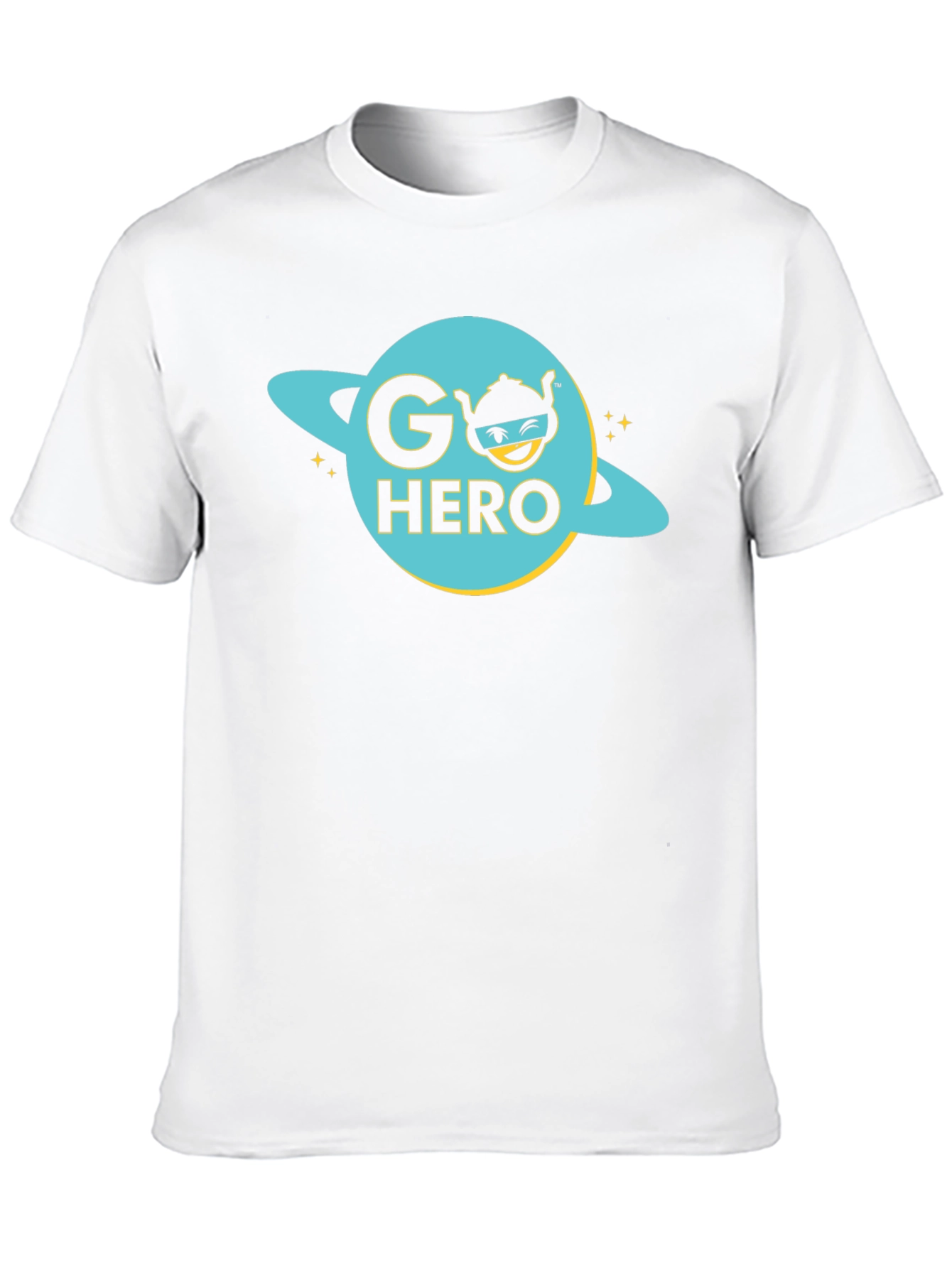 Go Hero Graphic Tee - Black Cotton T-Shirt