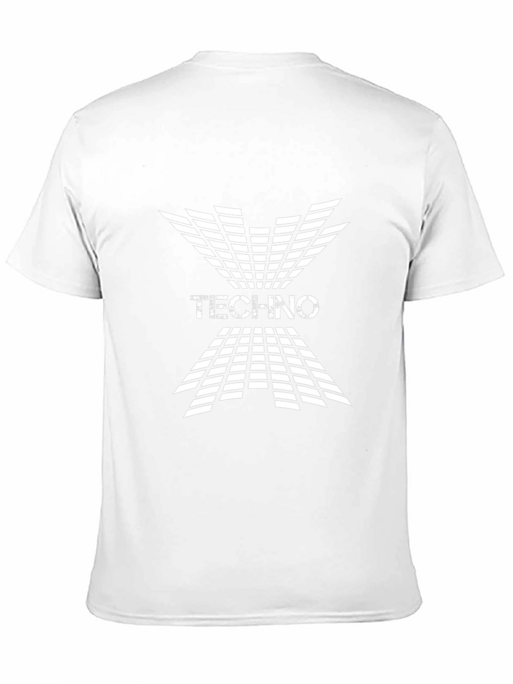 Techno Grid Graphic Black T-Shirt