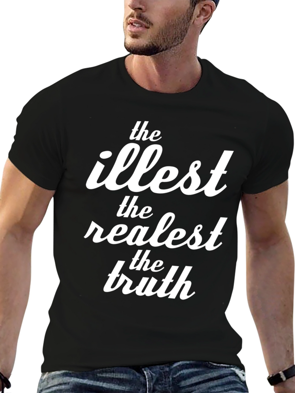 The Illest Realest Truth Black Graphic T-Shirt