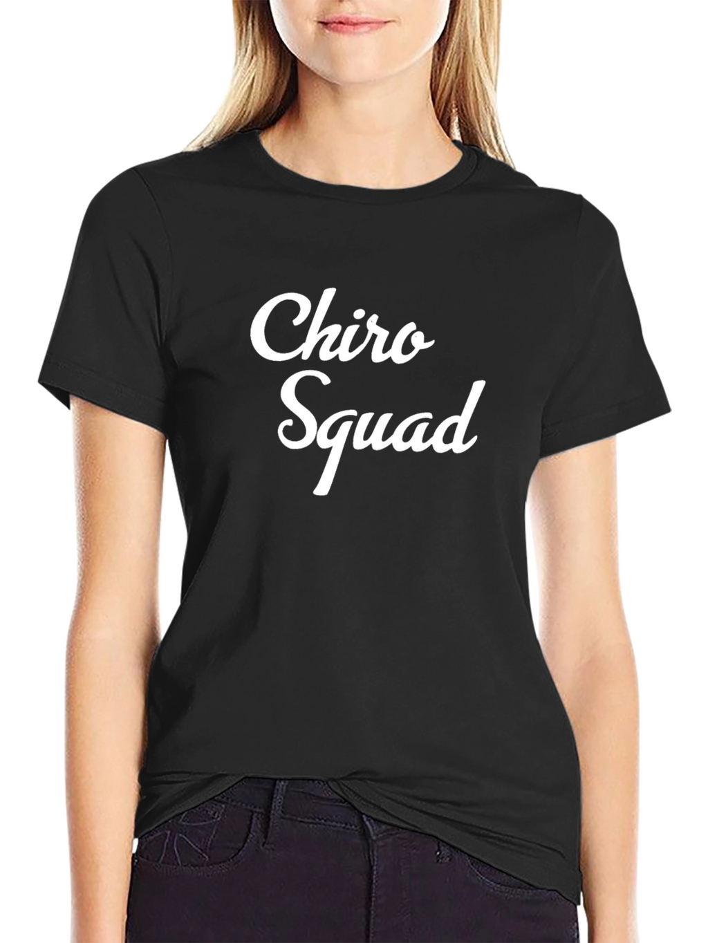 Chiro Squad Black T-Shirt - Chiropractic Pride