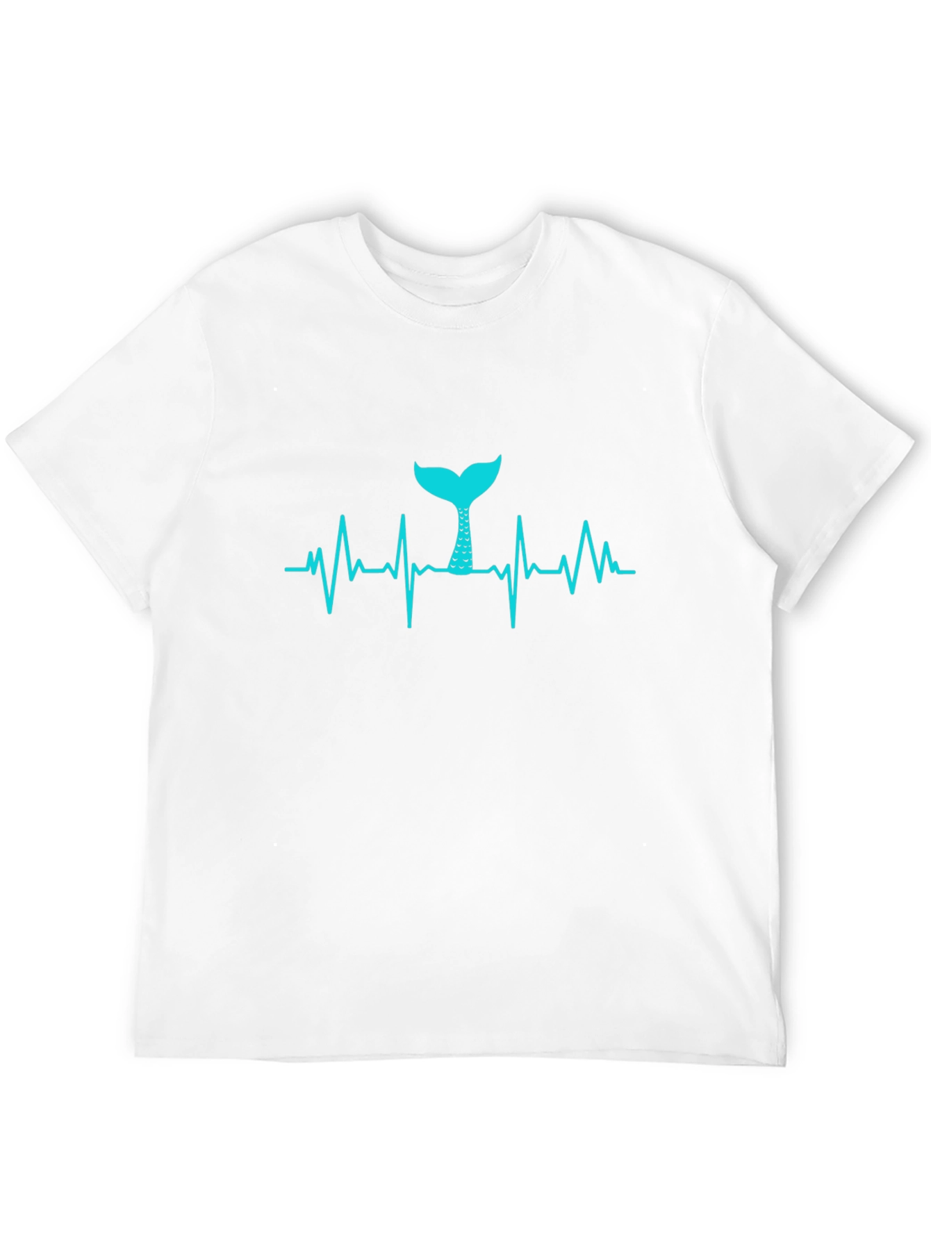 Mermaid Heartbeat T-Shirt - Black Tee