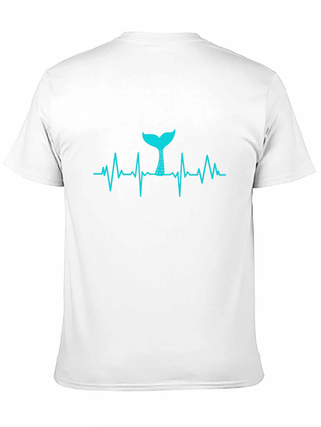 Mermaid Heartbeat T-Shirt - Black Tee