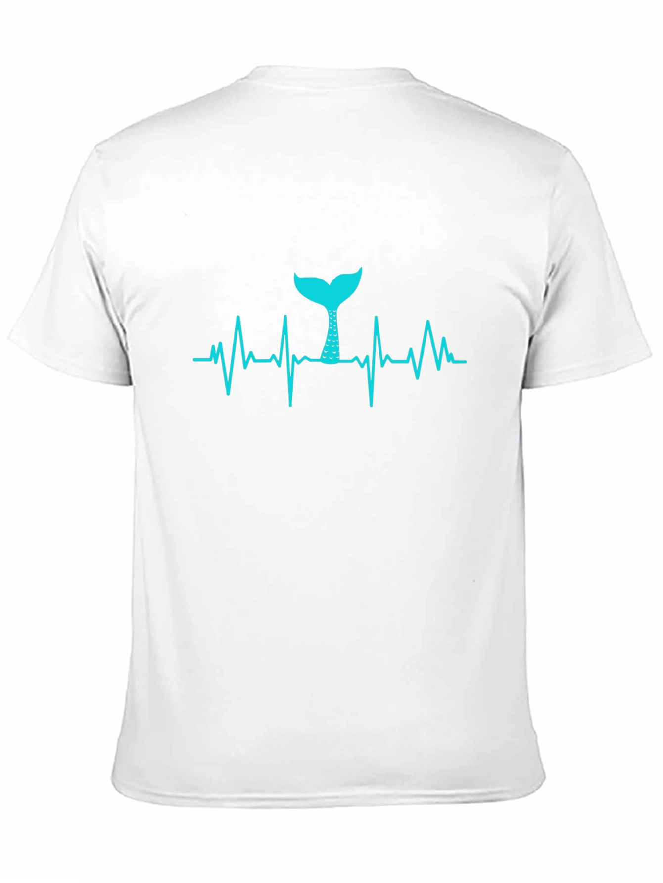 Mermaid Heartbeat T-Shirt - Black Tee