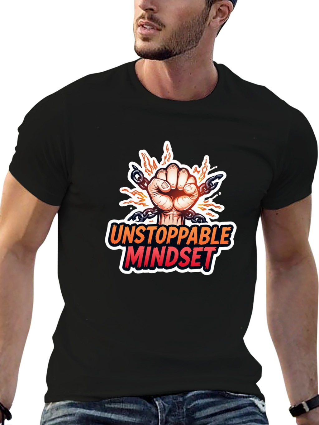 Unstoppable Mindset Graphic T-Shirt