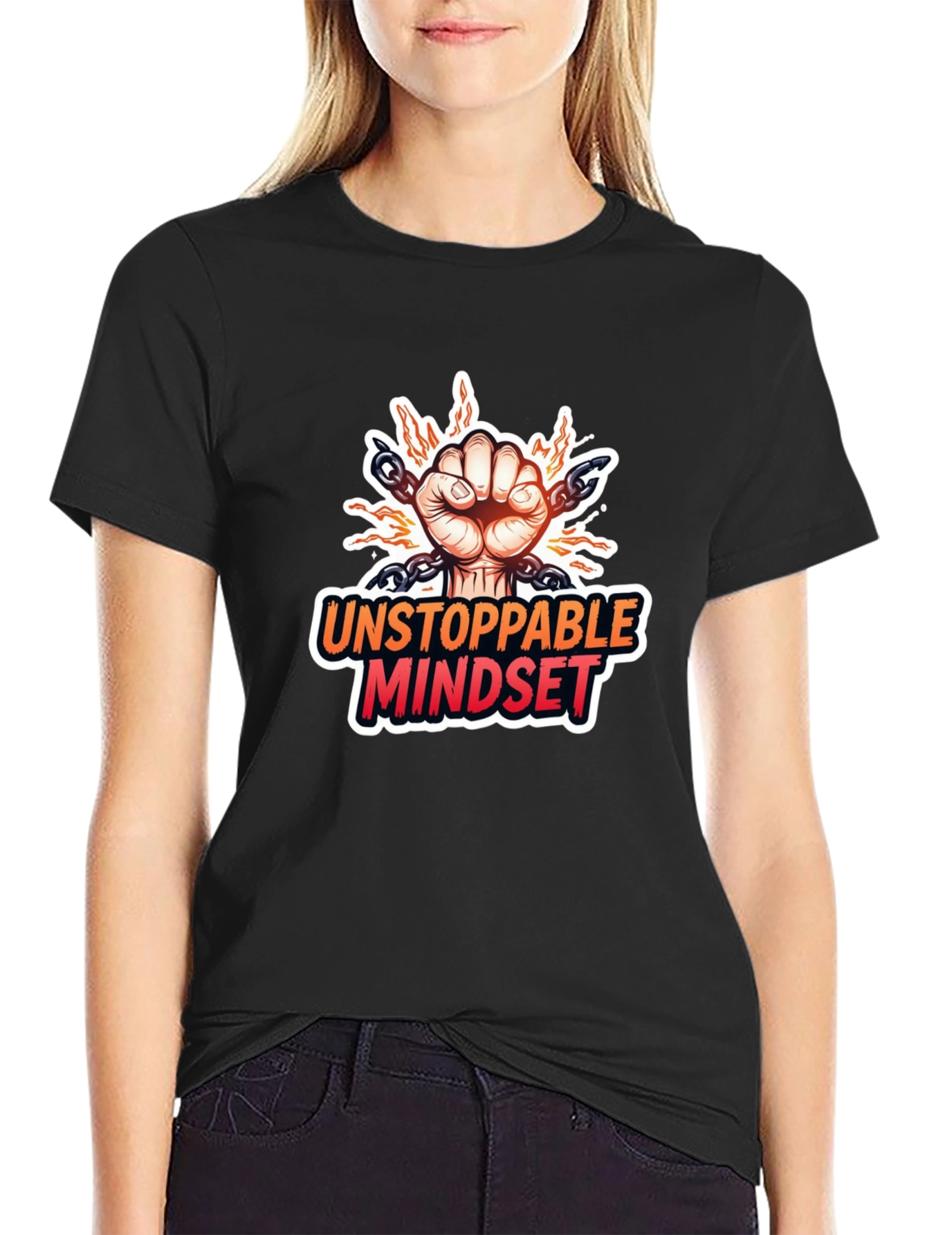 Unstoppable Mindset Graphic T-Shirt