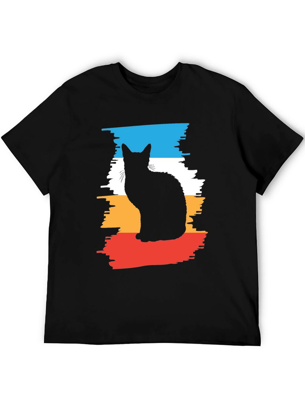 Cool Cat Silhouette Graphic Tee