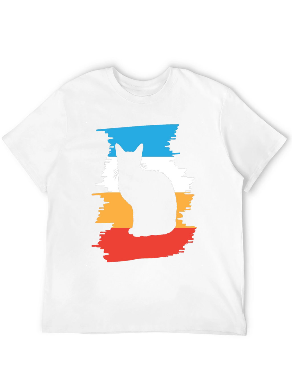 Cool Cat Silhouette Graphic Tee