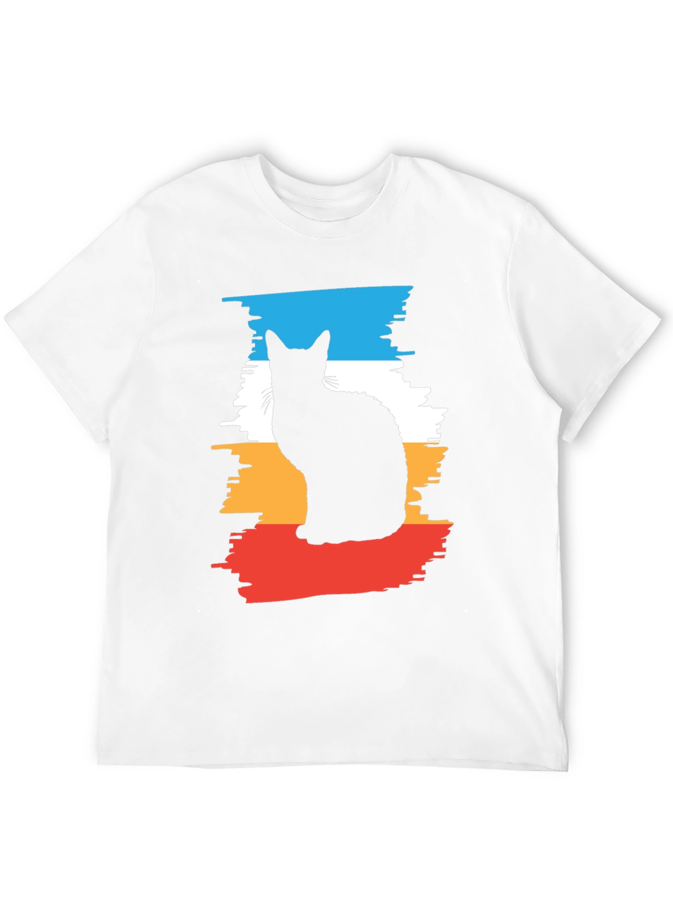 Cool Cat Silhouette Graphic Tee