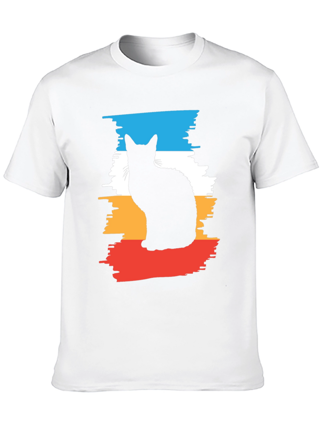 Cool Cat Silhouette Graphic Tee