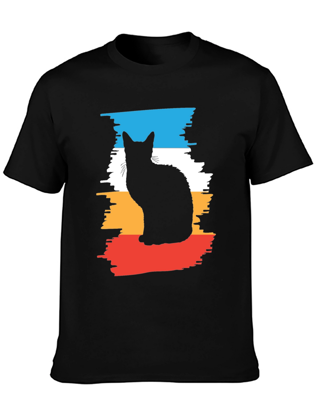 Cool Cat Silhouette Graphic Tee