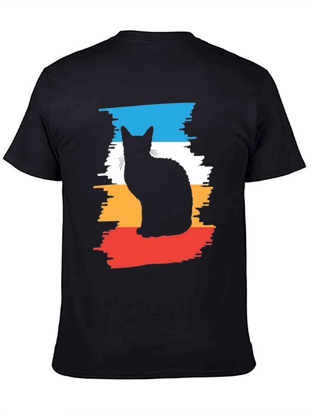 Cool Cat Silhouette Graphic Tee