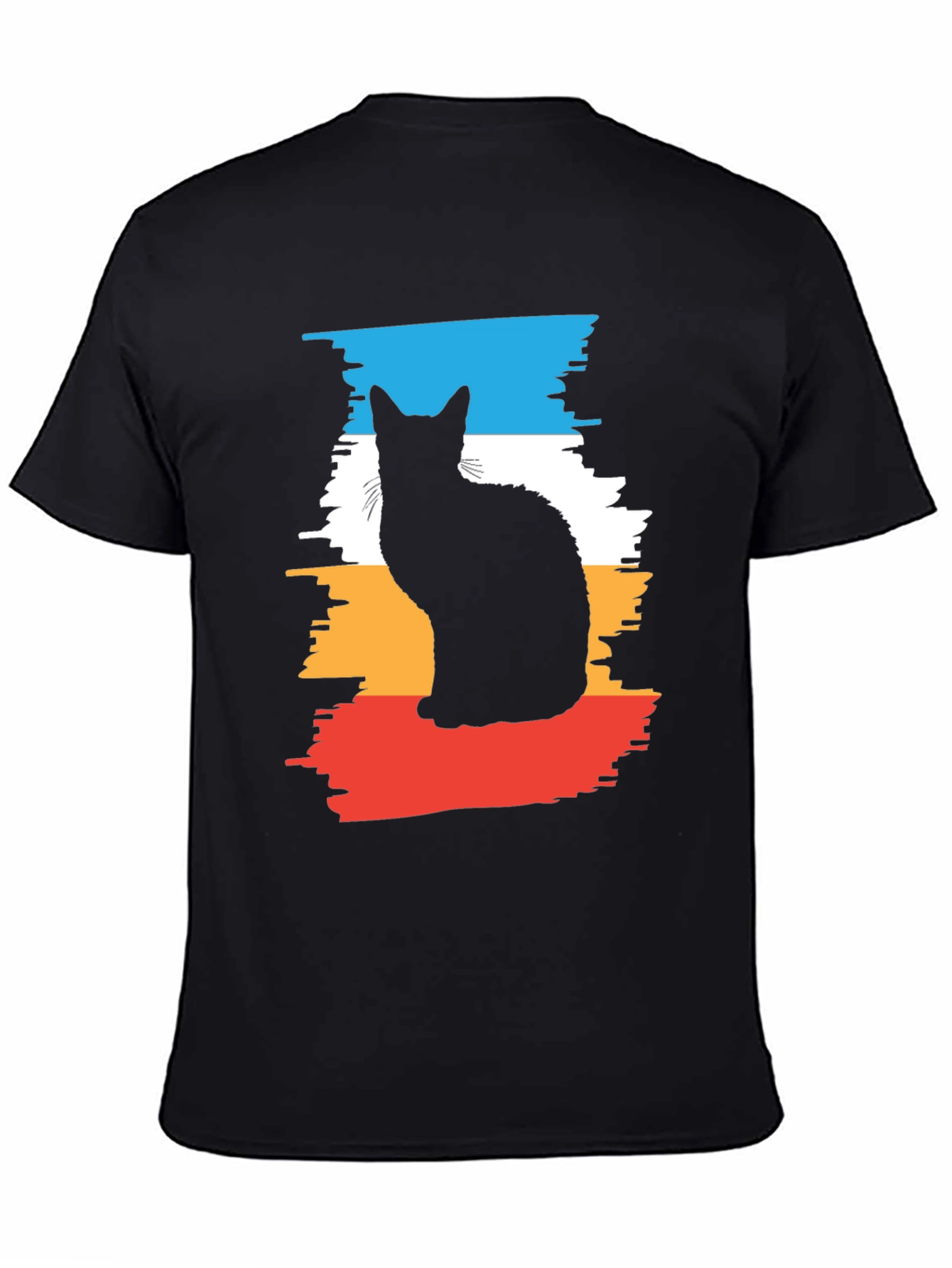 Cool Cat Silhouette Graphic Tee