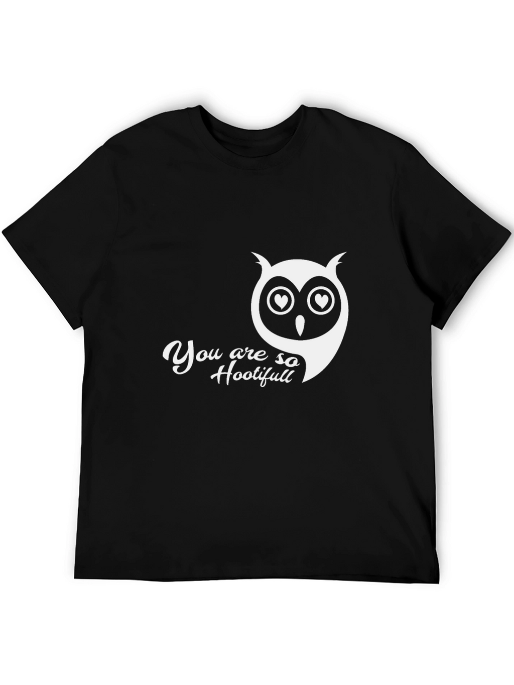 Hootifull Owl Graphic Black T-Shirt