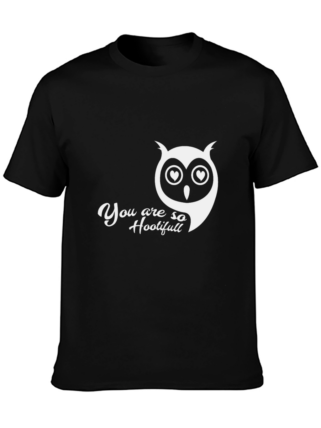 Hootifull Owl Graphic Black T-Shirt