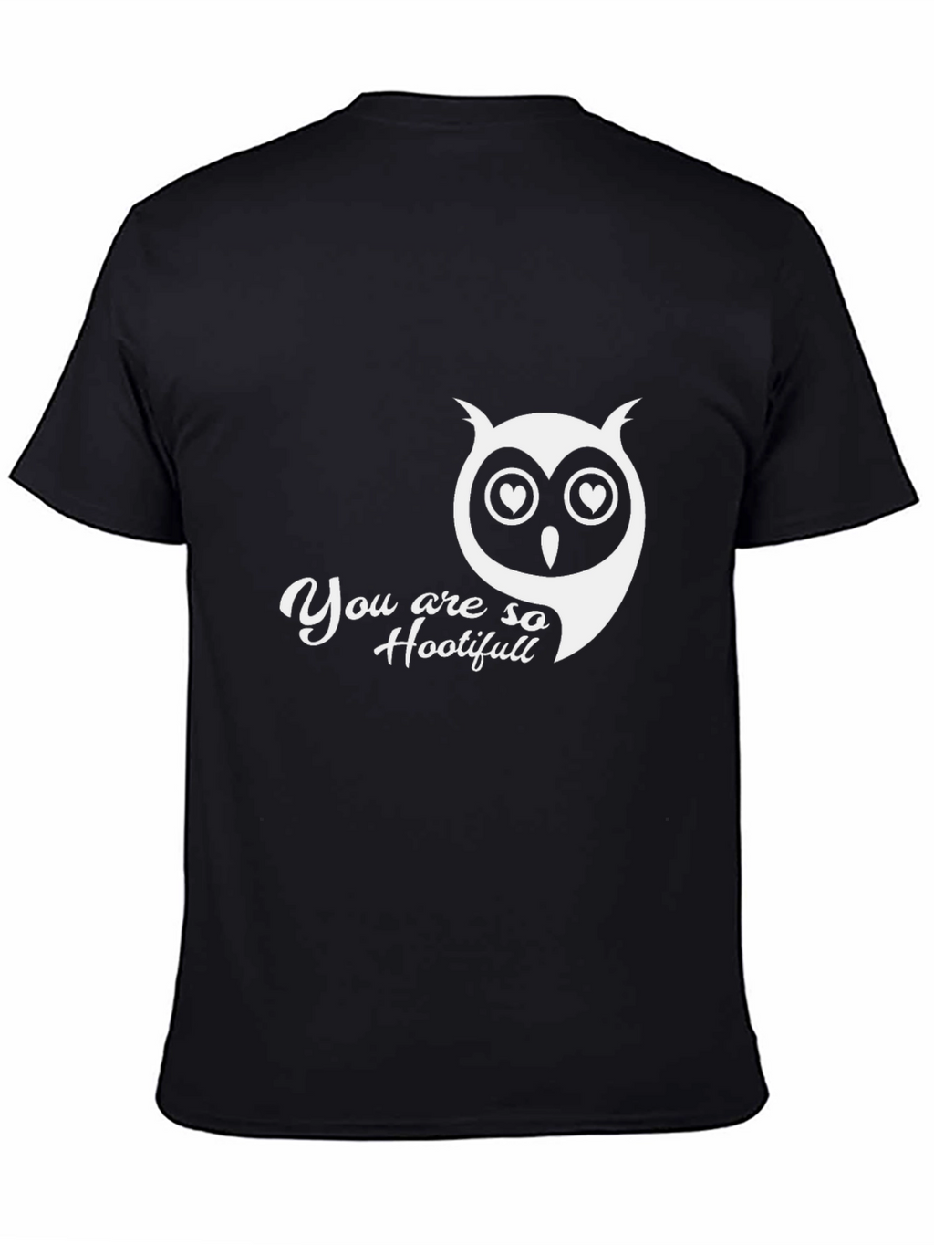 Hootifull Owl Graphic Black T-Shirt