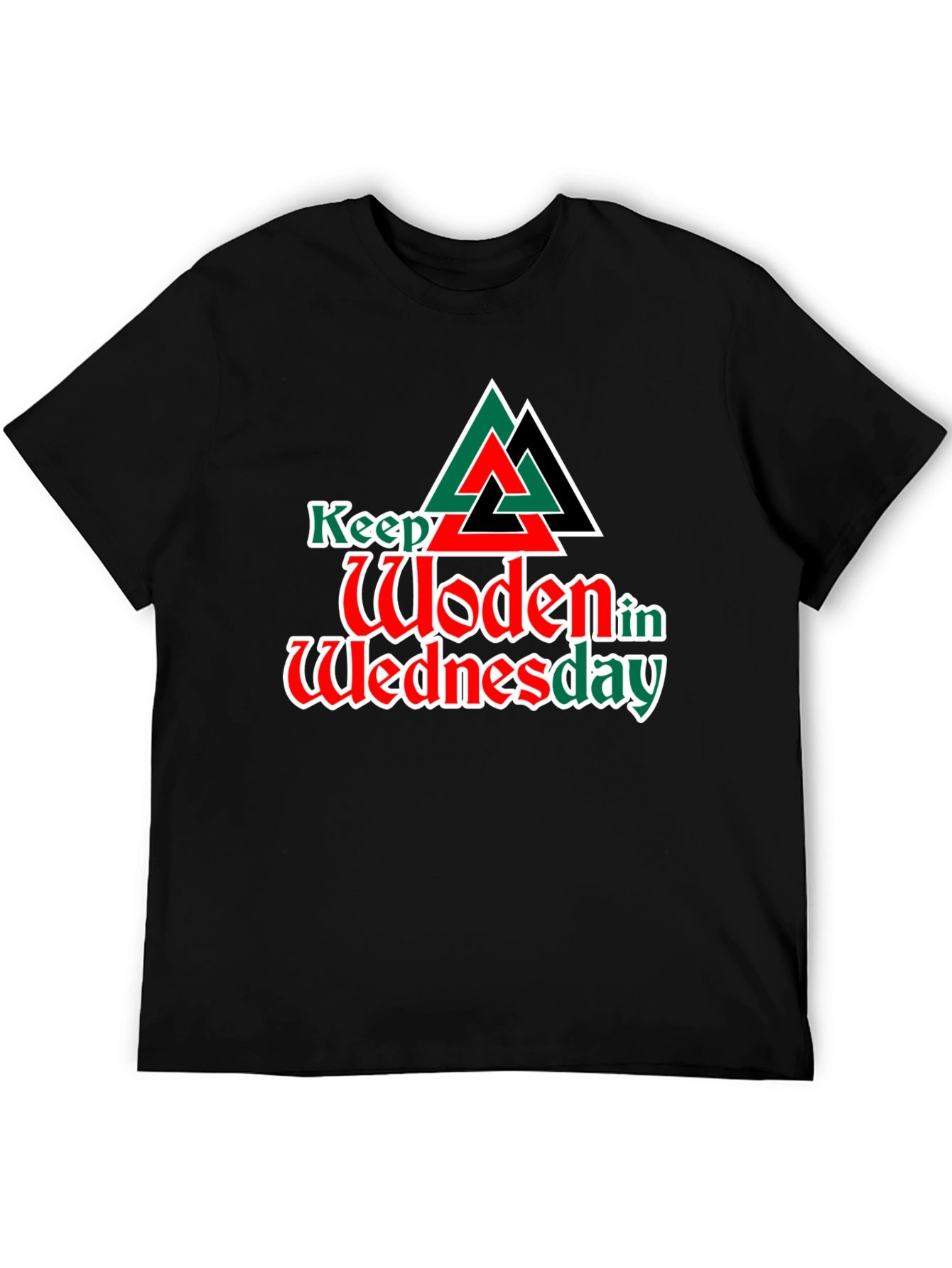 Keep Woden in Wednesday Graphic T-Shirt