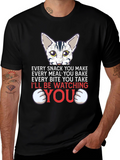 Funny Cat Lover T-Shirt - Every Snack You Make