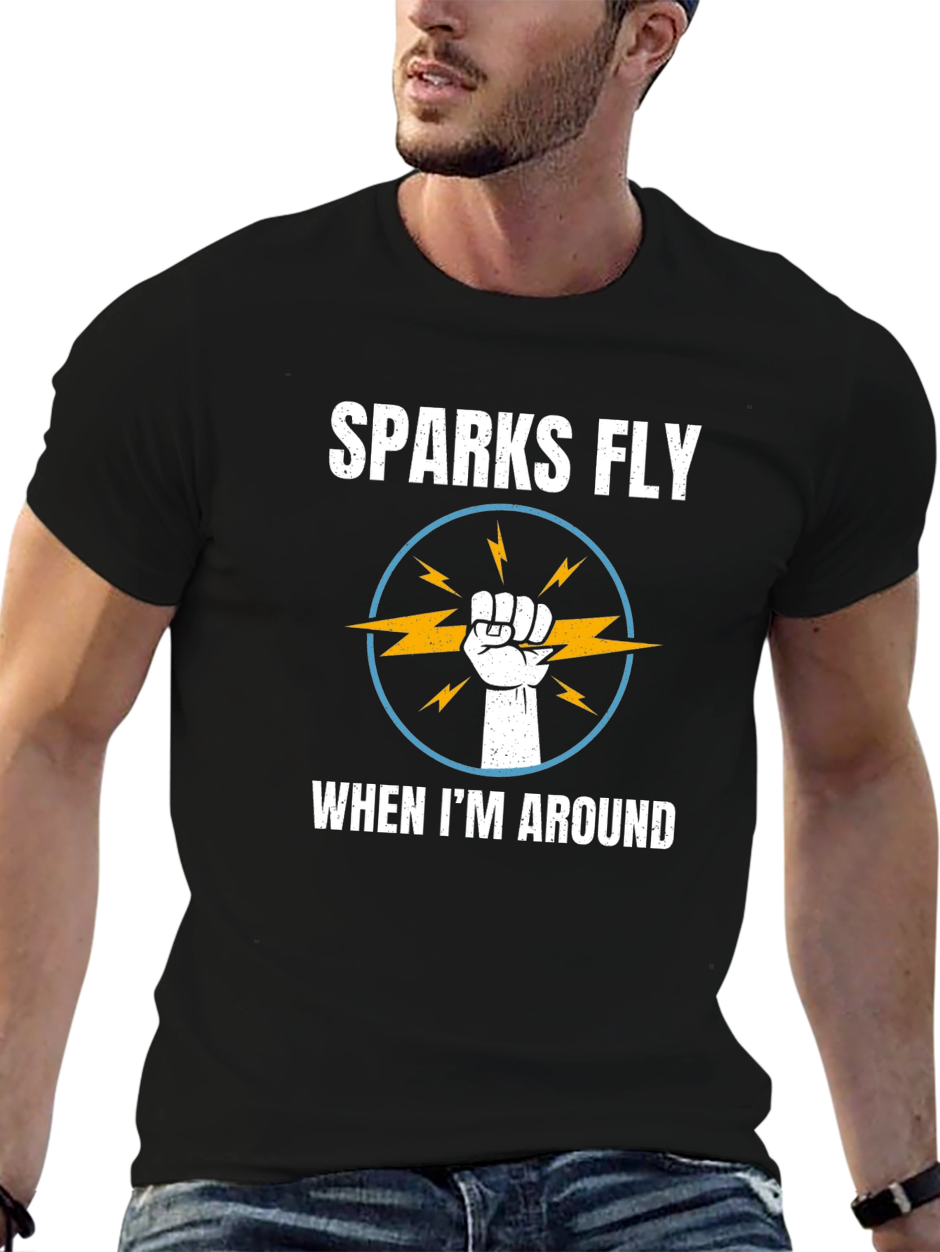 Sparks Fly T-Shirt - Electrician Humor Tee
