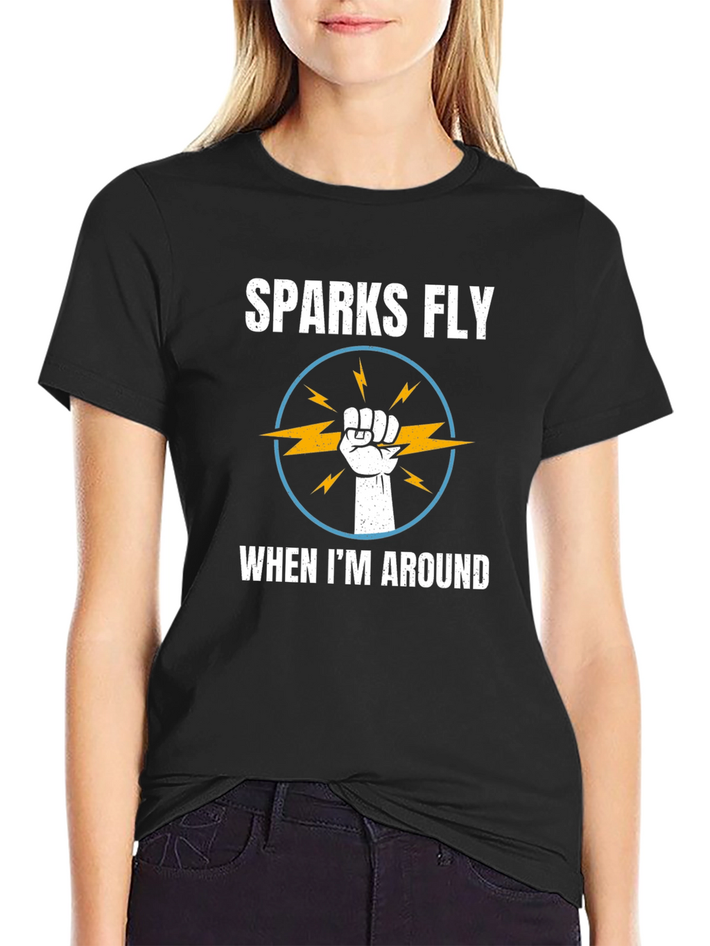 Sparks Fly T-Shirt - Electrician Humor Tee
