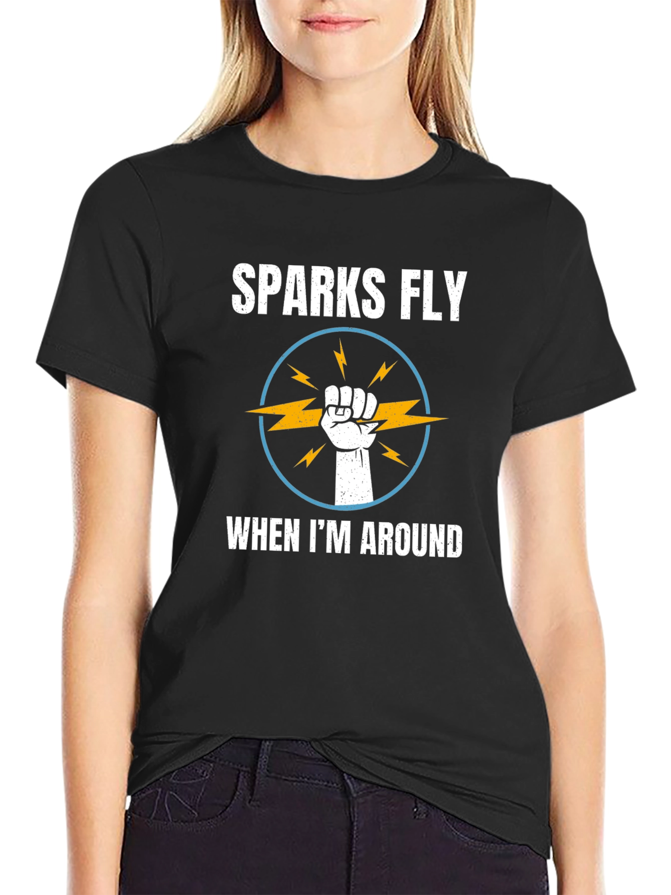 Sparks Fly T-Shirt - Electrician Humor Tee