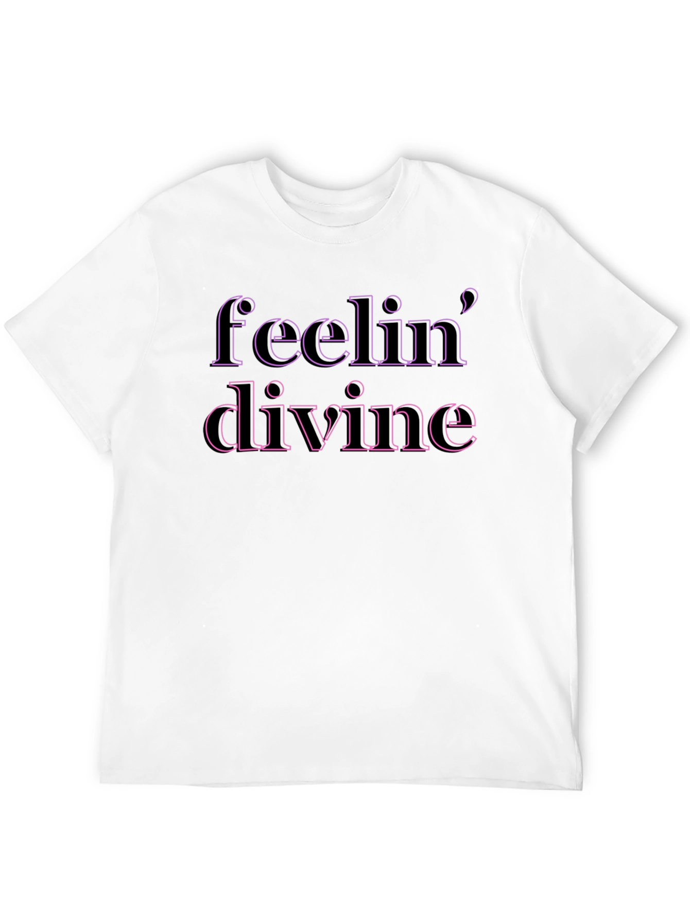 Feelin Divine Graphic Tee - Stylish Comfort
