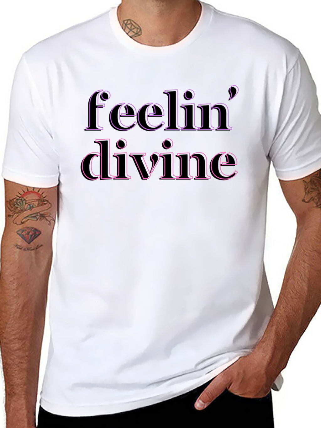 Feelin Divine Graphic Tee - Stylish Comfort