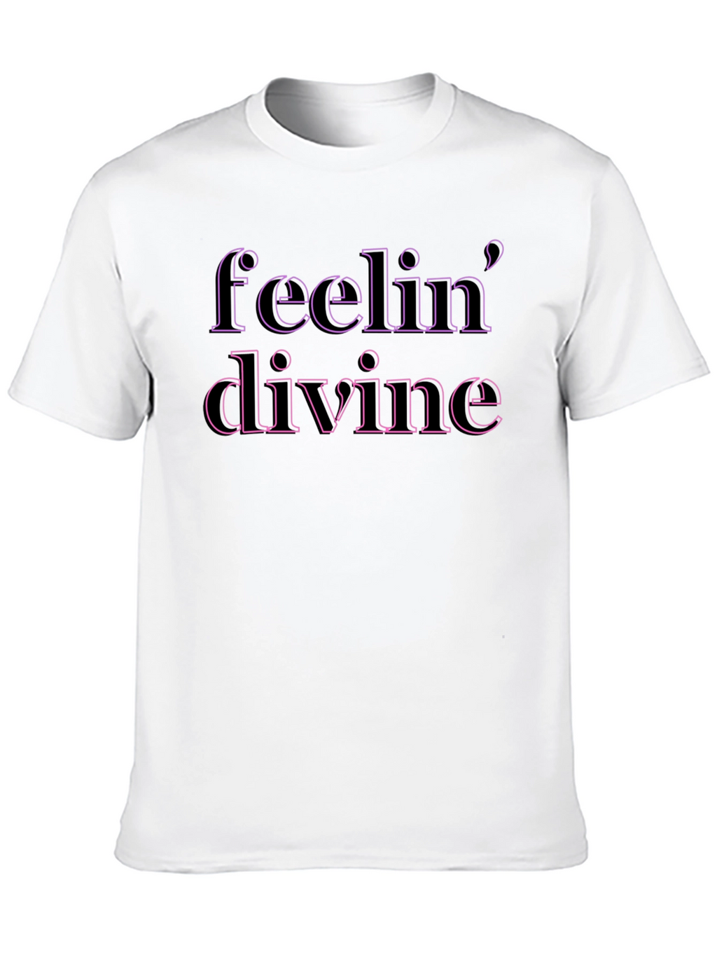 Feelin Divine Graphic Tee - Stylish Comfort