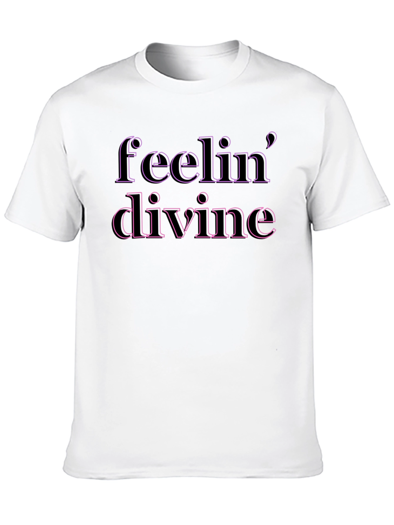 Feelin Divine Graphic Tee - Stylish Comfort