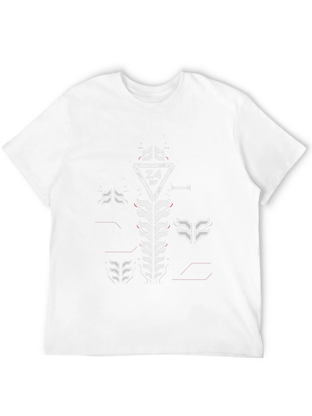 Futuristic Graphic Tee - Z4 07 Black T-Shirt