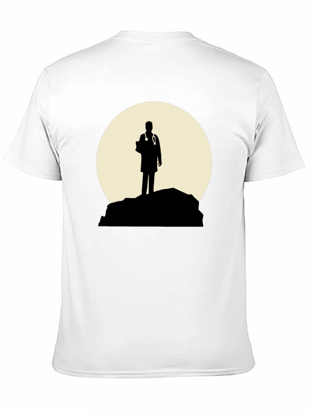 Doctor Silhouette Graphic T-Shirt - Black