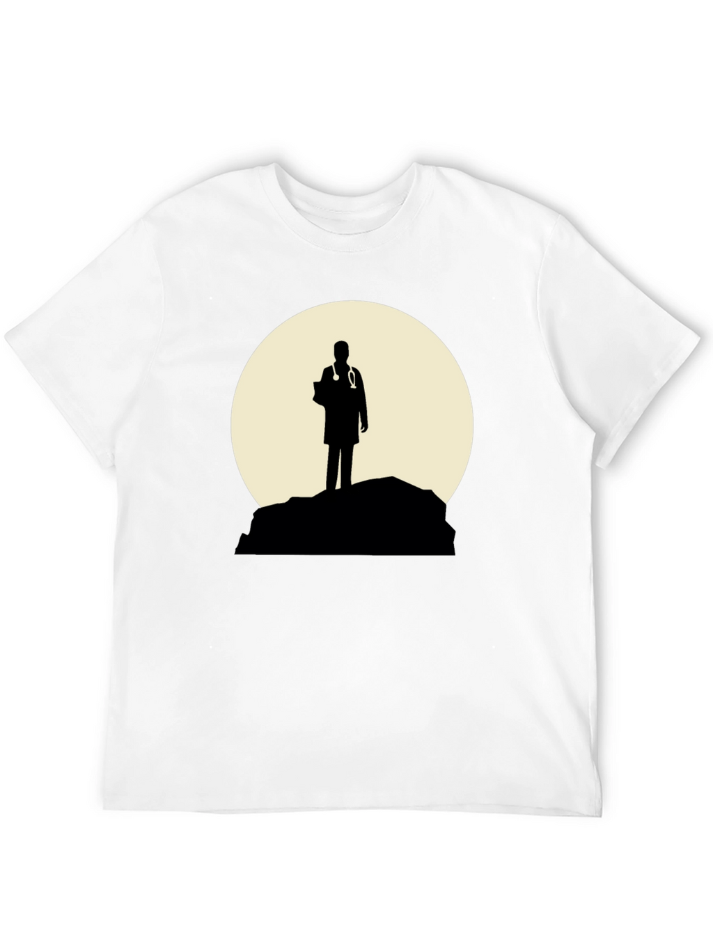 Doctor Silhouette Graphic T-Shirt - Black