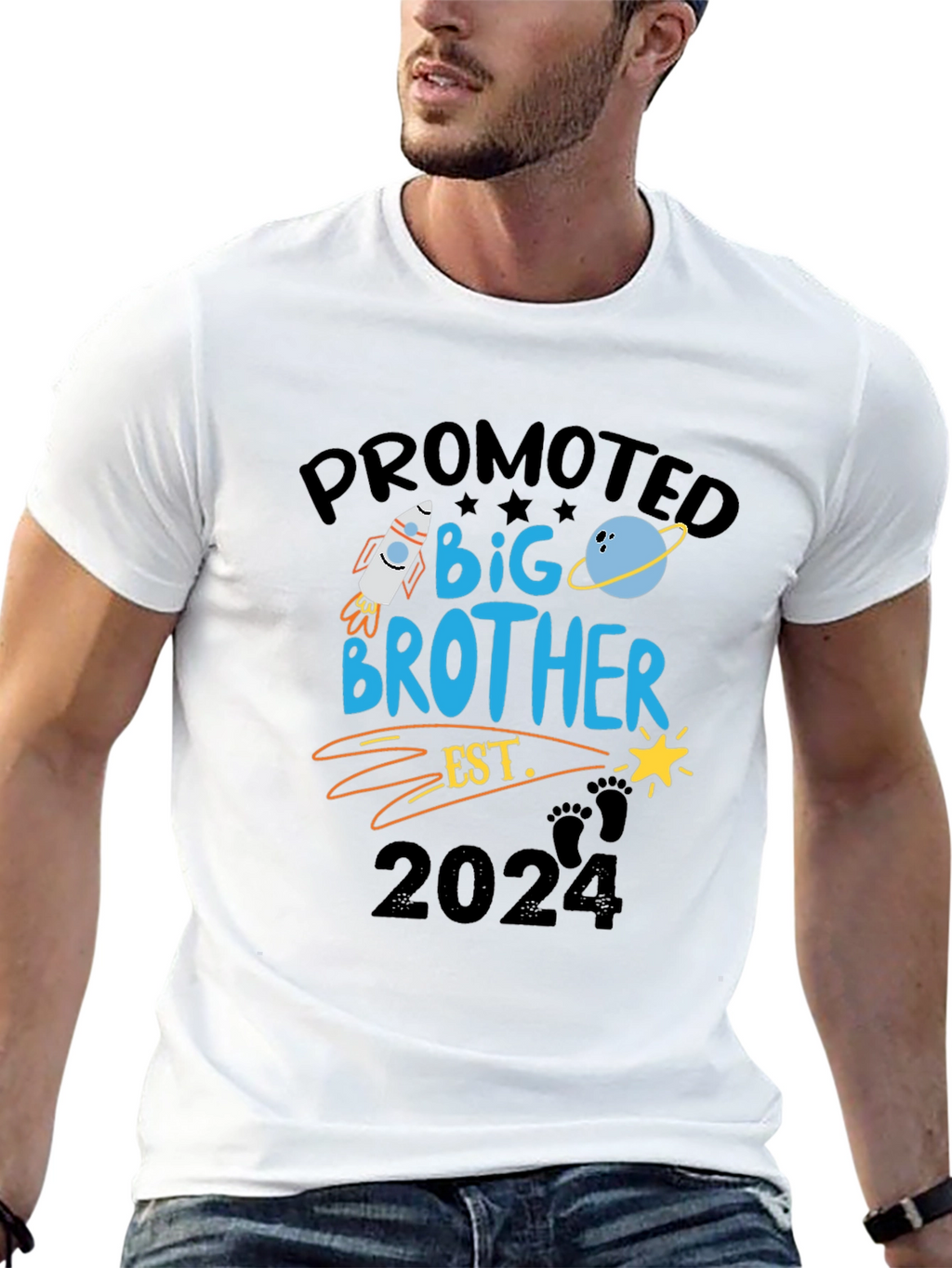 Promoted to Big Brother Est. 2024 T-Shirt