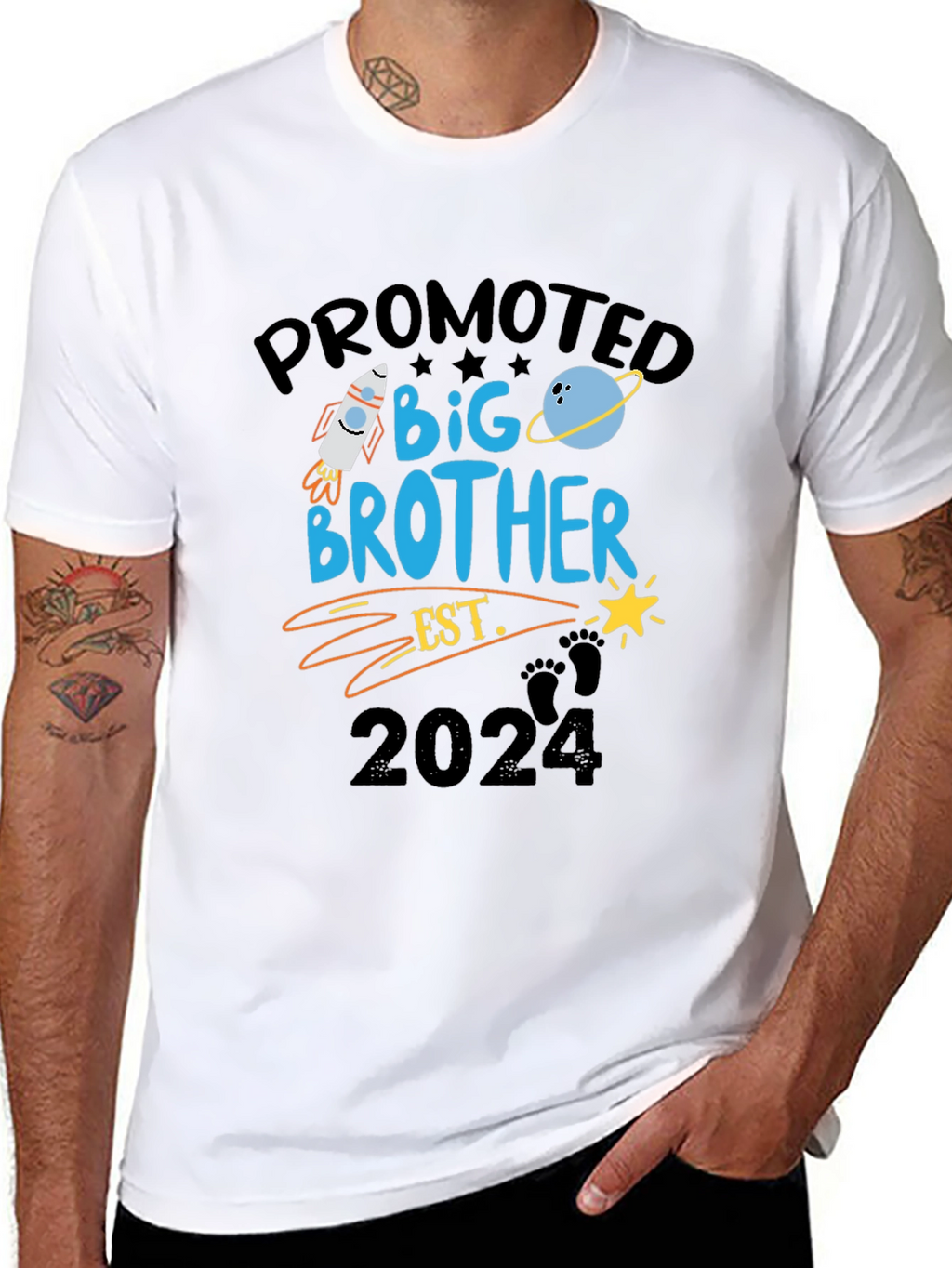 Promoted to Big Brother Est. 2024 T-Shirt