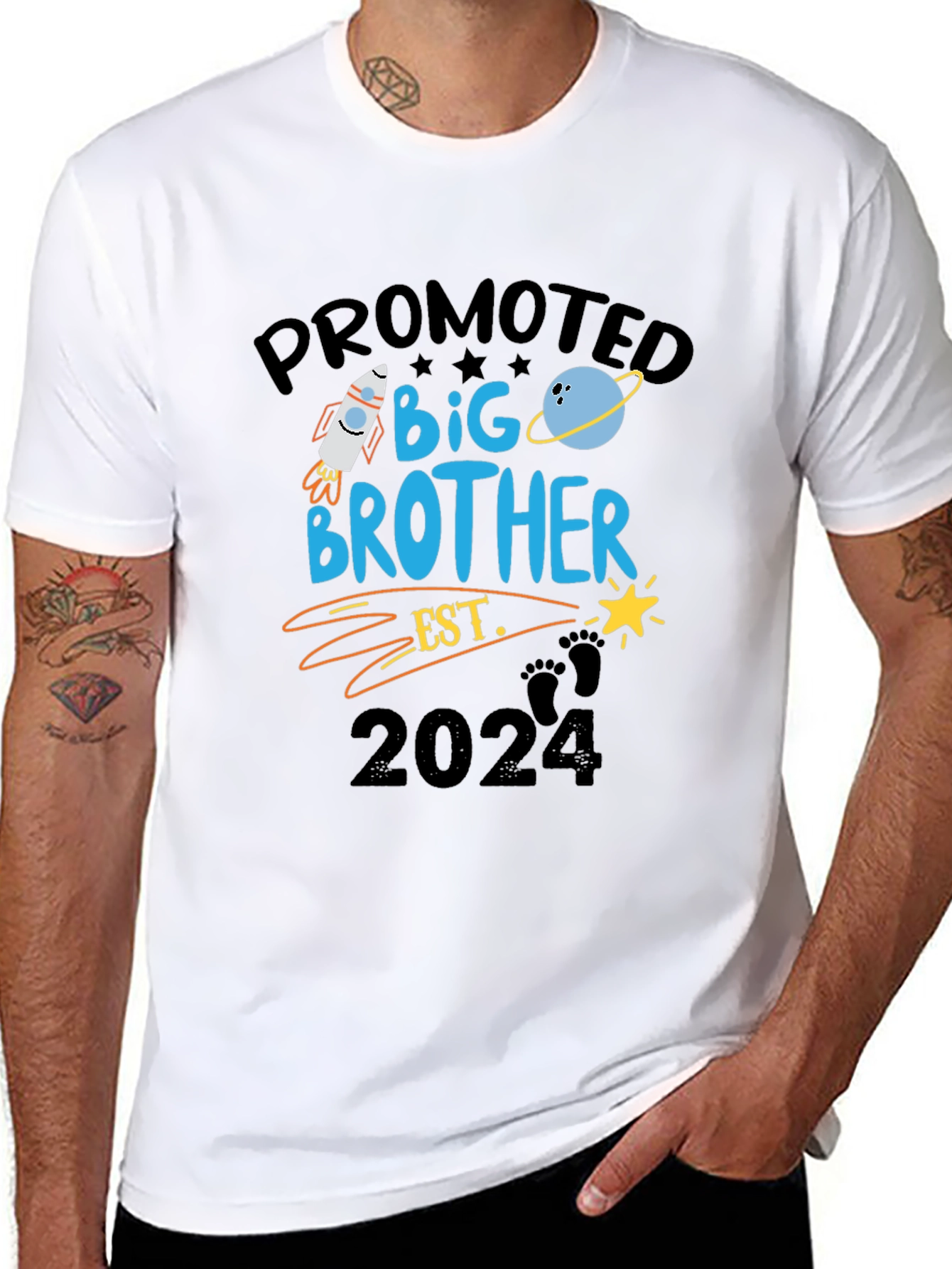 Promoted to Big Brother Est. 2024 T-Shirt