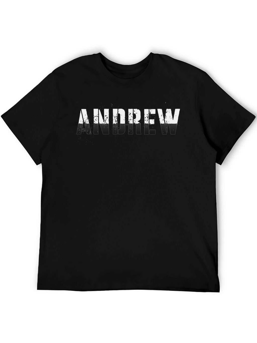 Andrew Mens Black Graphic T-Shirt