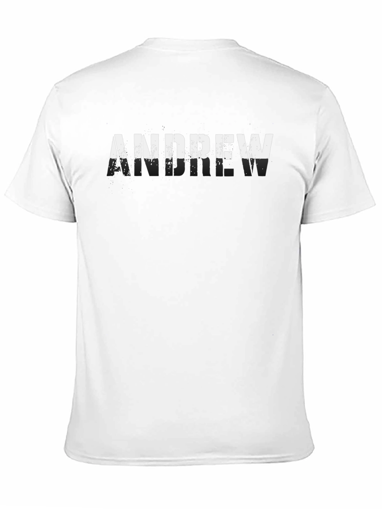 Andrew Mens Black Graphic T-Shirt