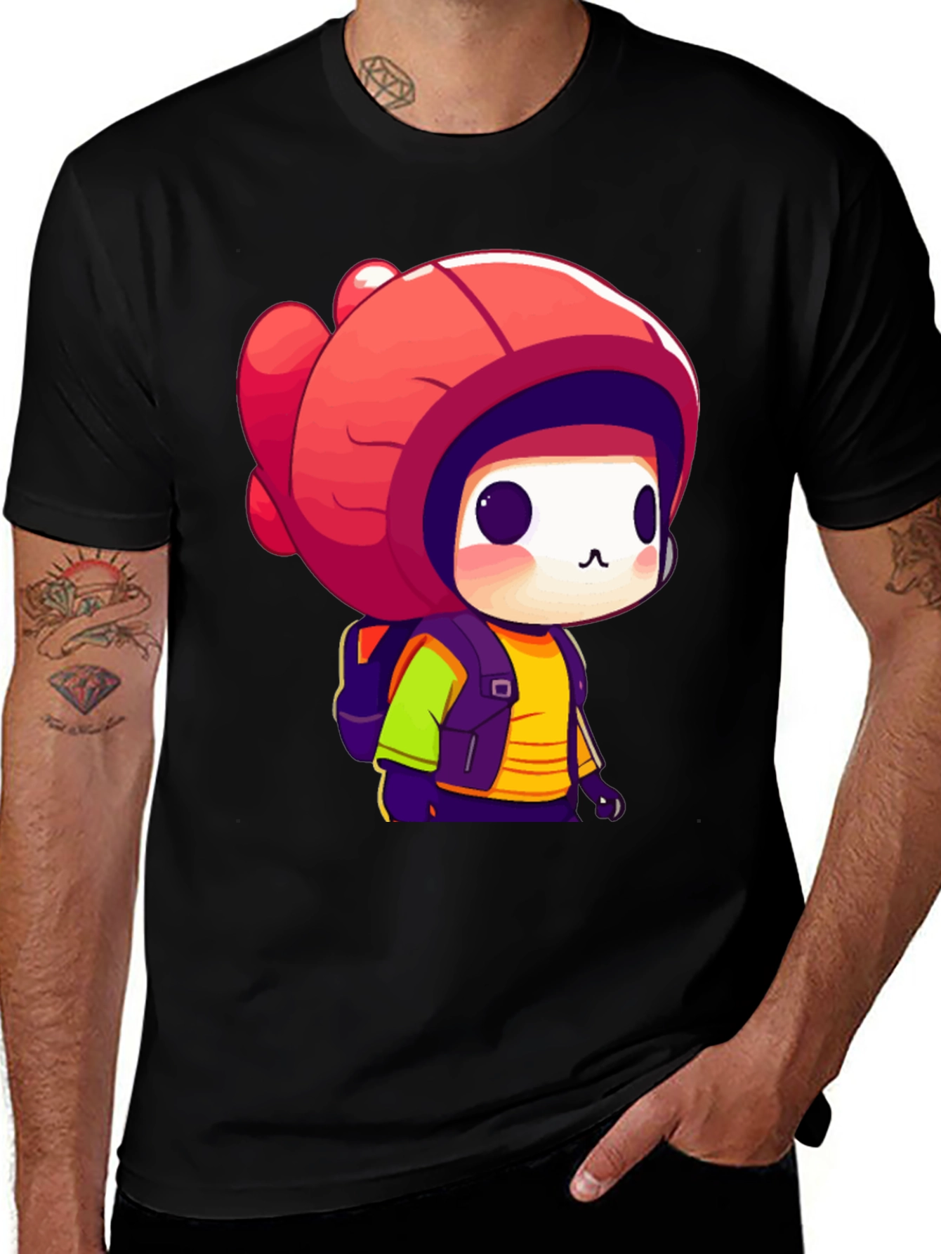 Cute Chibi Character Graphic Tee