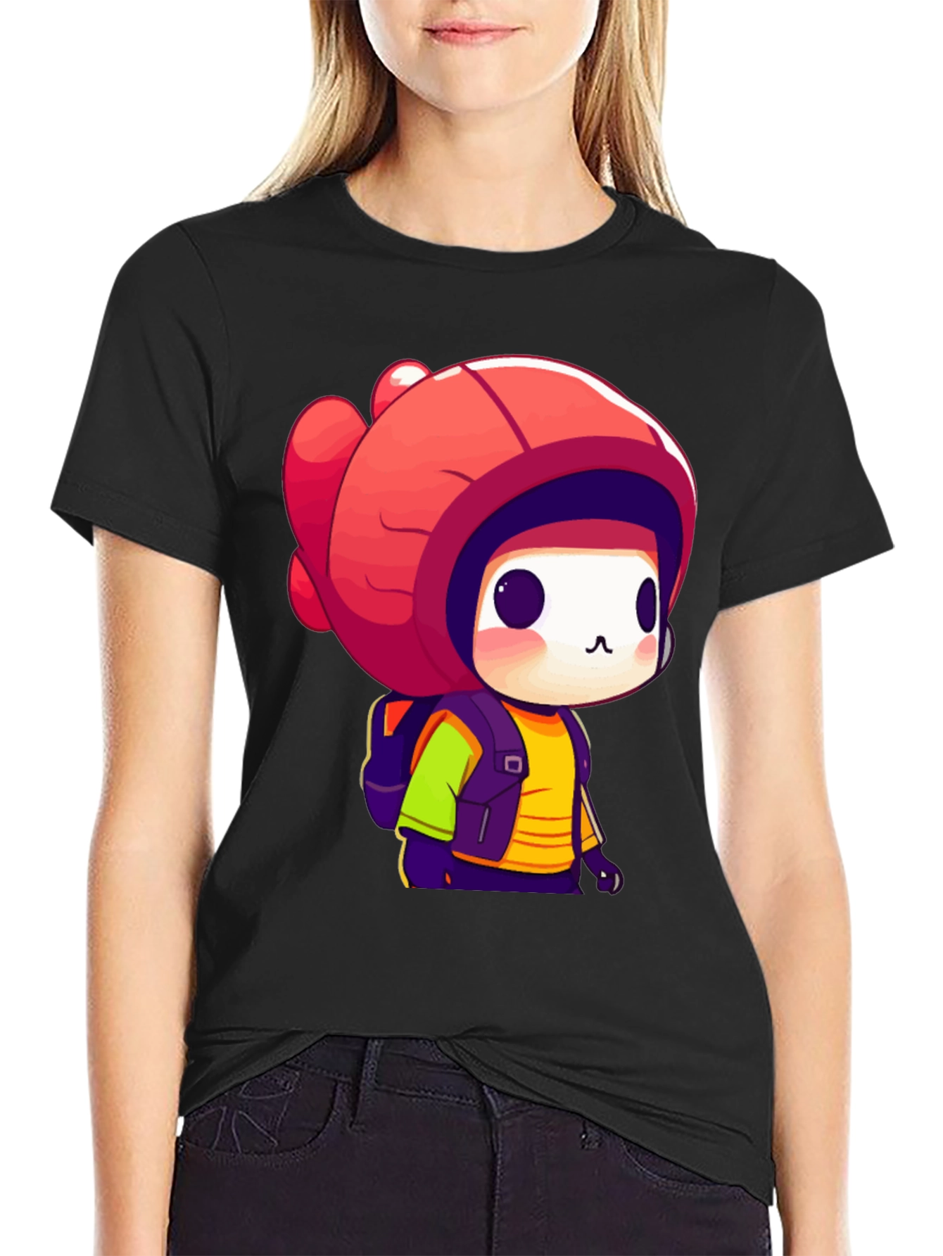 Cute Chibi Character Graphic Tee