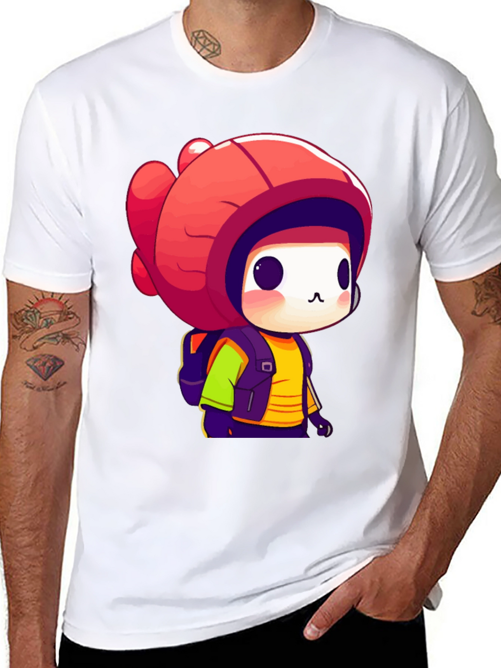 Cute Chibi Character Graphic Tee