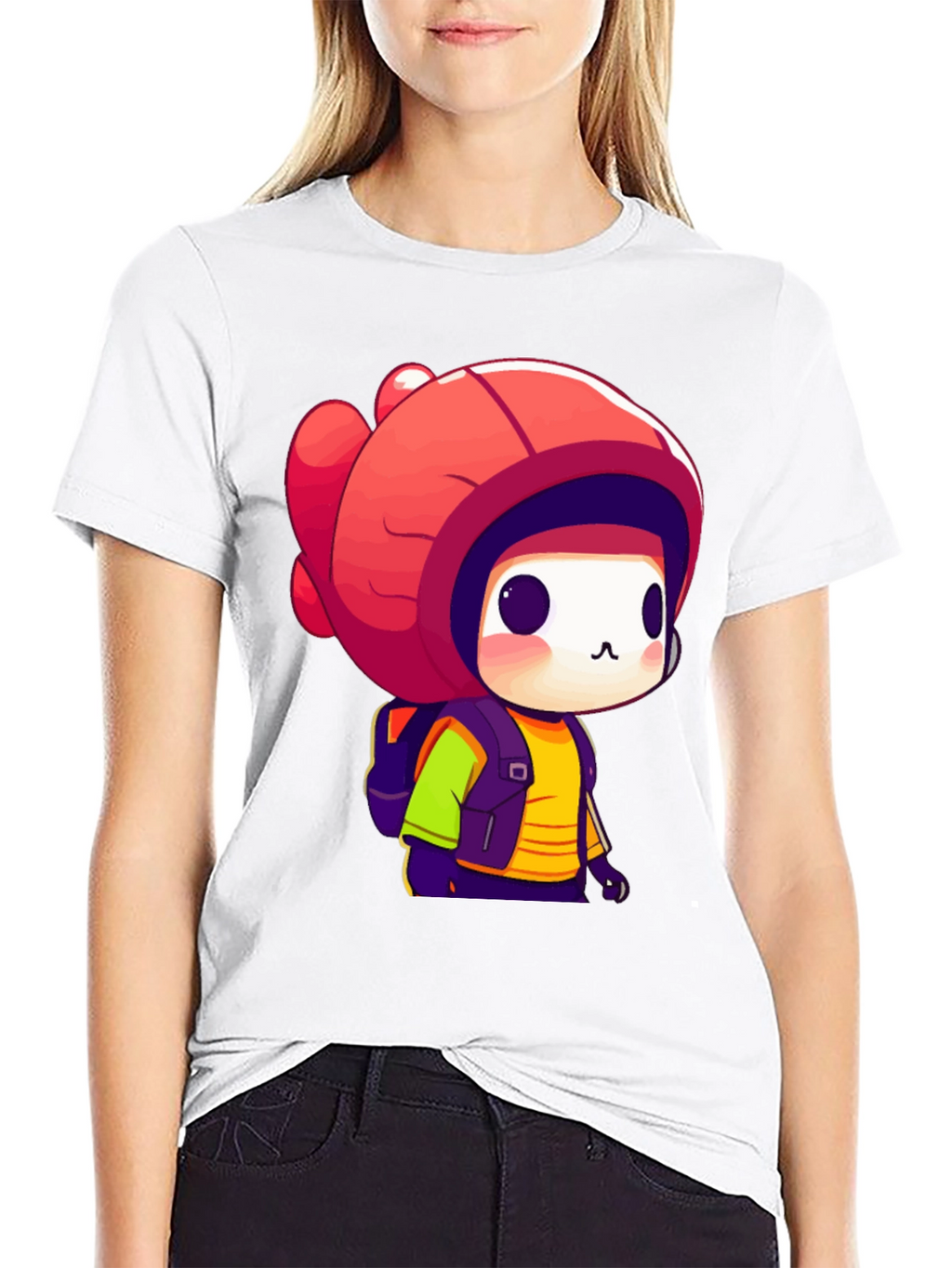 Cute Chibi Character Graphic Tee