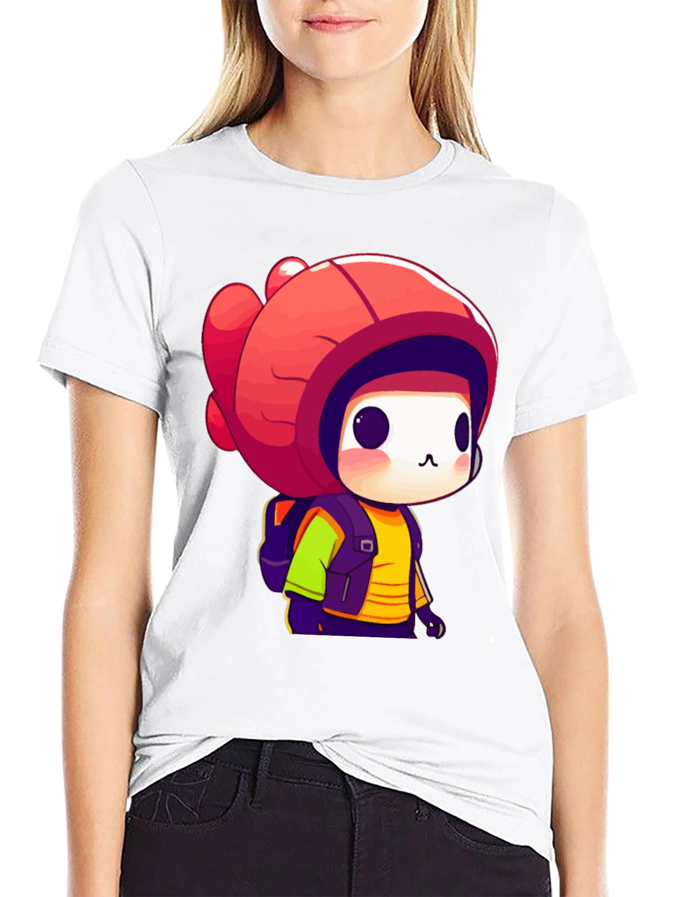 Cute Chibi Character Graphic Tee