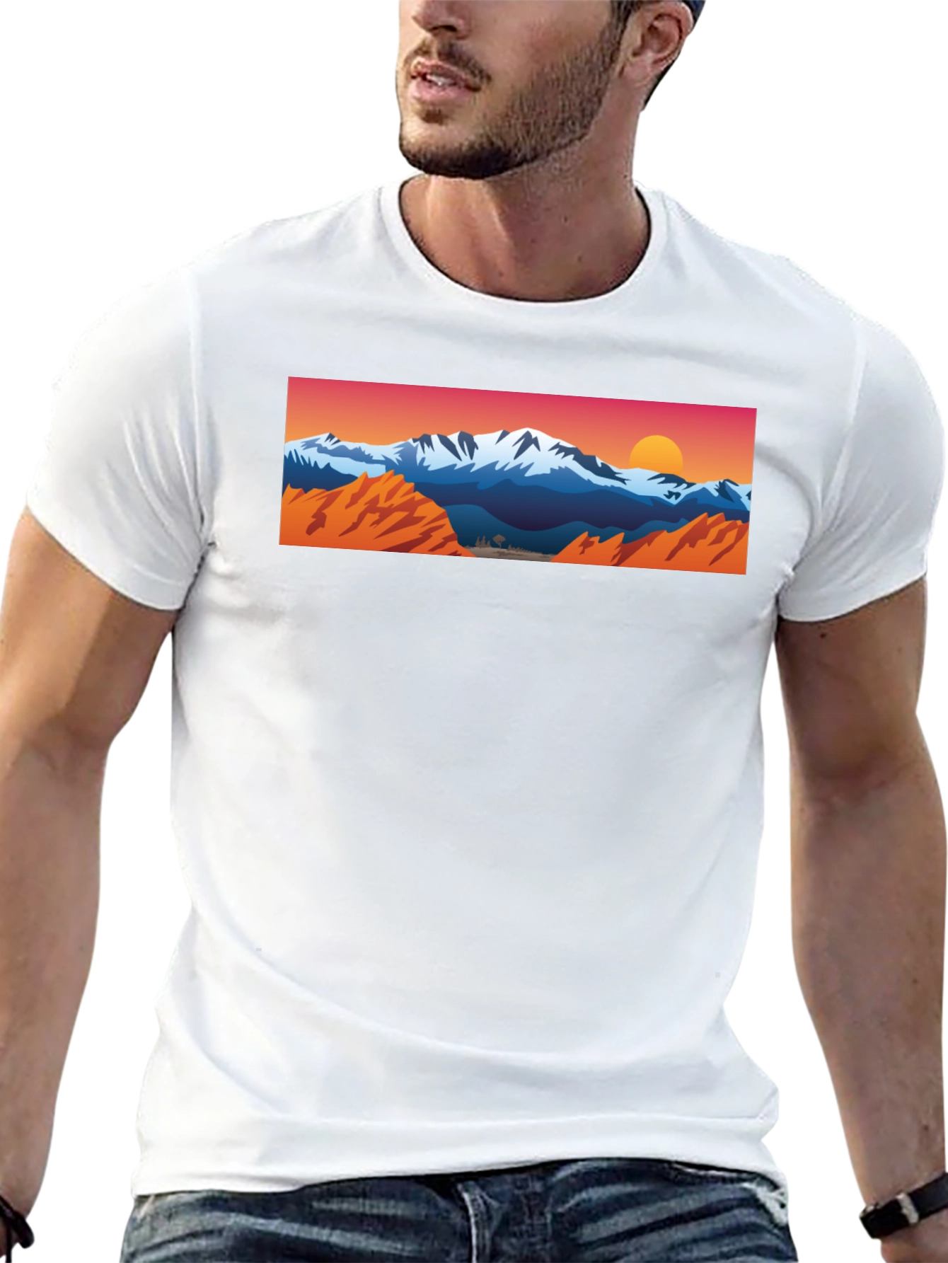 Mountain Vista Graphic Tee - Black