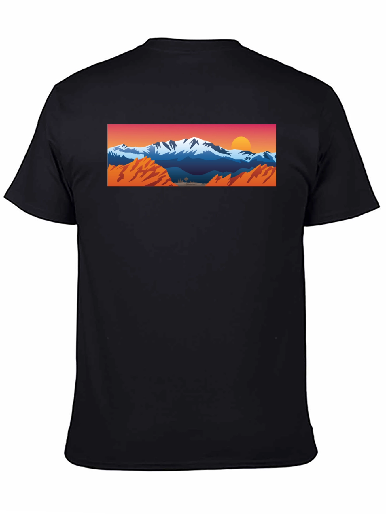 Mountain Vista Graphic Tee - Black